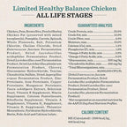 Dr. Pol Limited Ingredient Chicken Dog Food - Natural Healthy Balance Kibble, Vet Formulated for Sensitive Stomachs and Skin Allergies, Single Meat Source Made in USA, Chicken 12lb Bag