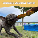 Duck Squeaky Dog Toy, New 2025 Indestructible Dog Toy for Aggressive Chewers, Stuffed Toy with Two Tough Layers, Interactive Tug Training to Keep Them Busy, Yellow