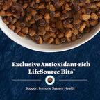 Blue Buffalo Wilderness Natural High-Protein Dry Food for Adult Dogs, WITH WHOLESOME GRAINS, Duck, 24-lb Bag.