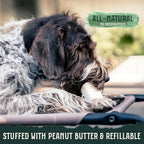 Hank & Roy All-Natural, Peanut Butter Filled Dog Bones, Long Lasting, Engaging Stuffed Shin Bones for Dogs, Individually Wrapped for Odor Control and Freshness