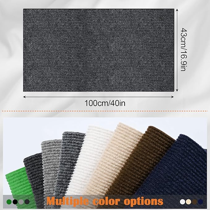 Cat Scratch Furniture Protector - 40" x 17" Trimmable Self-Adhesive Cats Claws Scratch Pads, DIY Cat Climbing Couch Protector for Scratch Post Cat Tree Replacement Indoor (Dark Gray)