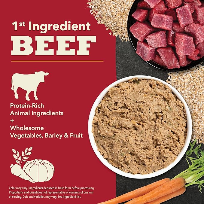 ACANA Classics Pate Wet Dog Food Beef Recipe 12.5oz Cans (12 Count)