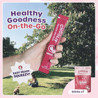 Choolip Squeeze Vita Stick Lickable Cat & Dog Treats – 14 Sticks (2×7 Value Bundle) Heart Support, Creamy Grain-Free Puree with Omega 3, Taurine, L-Carnitine & CoQ10 for Cardiovascular Health & Energy