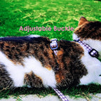 Cat Harness and Leash Set, Escape-Proof Adjustable Kitten/Cat Harness for Walking & Travel, Easy Control, Comfortable Outdoor Use, 4.1 ft, Brown