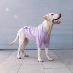 Extra Large Dog Clothes Hoodies Zip Up Sweaters for Big Dogs Labrador Border Collie Purple 4XL