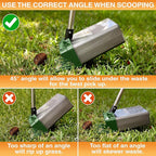 Neater Pet Brands Lift N’ Bag 2.0 Dog Pooper Scooper with Bag Attachment & 27" Pole for Small to Large Dogs, New & Improved Design, 195 Refill Bags, Heavy Duty Dog Poop Scooper for Yard, One-Hand Use