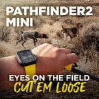 Dogtra Pathfinder2 Mini GPS Tracker e Collar + Add-on Receiver (Green) | 4 Mile, LED Light, Waterproof, Free App, No Fees, Smartwatch Control, Satellite Tracking, Multi Dogs, Smartphone Required
