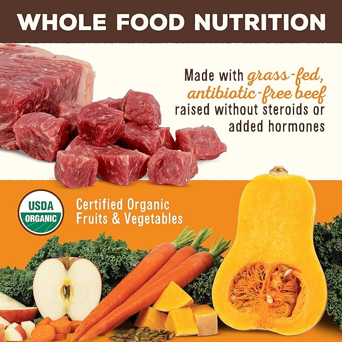 Primal Freeze Dried Dog Food, Pronto Mini Nuggets, Beef; Scoop & Serve, Complete & Balanced Meal; Also Use as Topper or Treat; Premium, Healthy, Grain Free High Protein Raw Dog Food (25 oz)