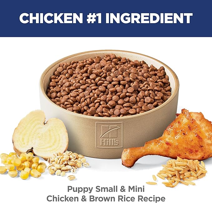 Hill's Science Diet Puppy Small & Mini Breeds Dry Dog Food, Chicken & Barley, 12.5 lb Bag