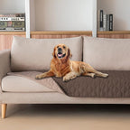 gogobunny 100% Double-Sided Waterproof Dog Bed Cover Pet Blanket Sofa Couch Furniture Protector for Puppy Large Dog Cat, Reversible (30x70 Inch (Pack of 1), Dark Chocolate/Light Chocolate)