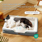 Bedsure XL Orthopedic Dog Bed for Extra Large Dogs - Waterproof XLarge Dog Cat Bed, Comfort Dogs Couch Sofa with Washable Removable Cover, Pet Bed with Nonskid Bottom, Argyle Black-Checks, 42"