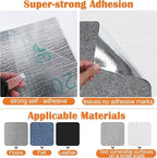 Cat Scratch Furniture Protector - 100" x 13.8" Trimmable Self-Adhesive Cats Claws Scratch Pads, DIY Cat Climbing Couch Protector for Scratch Post Cat Tree Replacement Indoor (Light Gray)