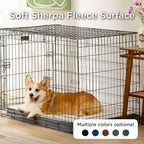 Bedsure Large Dog Bed for Crate - Comfy Flat Pet Beds with Removable Washable Cover, Orthopedic Egg Crate Foam Crate Mat, Suitable for Pet Up to 50 lbs