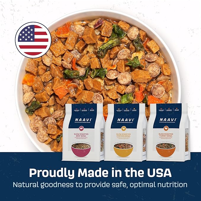 Natural Dog Food - Slow-Roasted Chicken Bowl with Ancient Grains, Vegetables & Fruits - Ideal Wet/Dry Meal or Premium Dog Food Toppers for Picky Eaters (3 oz, Pack of 1)