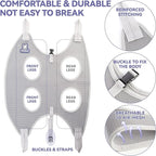 Dog Grooming Hammock Harness for Dogs & Cats with Pet Nail Clipper Trimmer - Cat Hanger Sling for Trimming Clipping Nails- Dog Hammock Restraint Bag for Small Medium Large pet （ Grey XS）