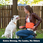 Puppington Certified Home Compostable Poop Bags - ASTM D6400 Compliant - 270 Extra Thick Bags - Plant Based - Pairs with Puppington 3-in-1 Bag & Fits all Standard Poop Bag Dispensers (Poppy Orange)