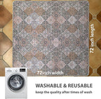 nunubaby 2PACK Washable Pee Pads for Dogs, Stylish, Non-Slip and Leak-Proof Pee Pads. Reusable Potty Pads for Dogs for Crates and Floors.(Brown/Multi, 72" x72")