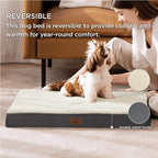 Bedsure Dog Bed for Small Dogs - Comfy Flat Puppy Beds with Removable Washable Cover, Orthopedic Egg Crate Foam Pet Mat, Suitable for Pet Up to 15 lbs