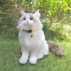 2 Pack Cotton Breakaway cat Collars with Bell,Safety Quick Release Pendant Cute Kitten Collar,Adjustable 20-30cm (Red+Lemon, 20-30cm)