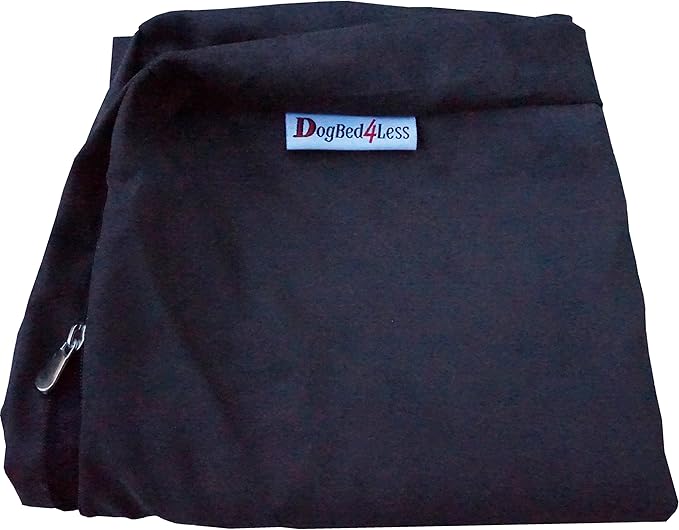 Dogbed4less Orthopedic Gel Memory Foam Pet Dog Bed, Waterproof Liner with External Microsuede Cover and Bonus Antislip Cover (Microsuede Espresso, 40"X34"X4" Inches)