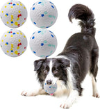 Dog Balls Toys for Aggressive Chewers, Indestructible Durable Bouncy Floating Balls for Dogs to Fetch, Durable Solid Rubber Ball for Training Dog(4 PCS)