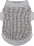 Cozy and Functional Dog Shirts for Small Puppies: Stretchable Gray Attire with Easy-On Design, Ideal for Chihuahuas and Yorkies - Enhance Comfort and Playfulness on Chill Days Large