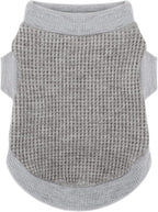 Cozy and Functional Dog Shirts for Small Puppies: Stretchable Gray Attire with Easy-On Design, Ideal for Chihuahuas and Yorkies - Enhance Comfort and Playfulness on Chill Days Large