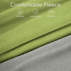 cyeollo 2 Pack Dog Sweater Fleece Vest Dog Sweatshirt Reflective Lightweight Doggie Clothes for Small Dogs Boy Girl Pet Apparel Grass Green, Grey, M