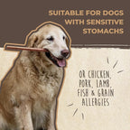 Mighty Paw Naturals Bully Sticks - All-Natural Protein-Rich Dog Chews from Grass-Fed Beef. Single-Ingredient Pet Treat for Dental Health. Keeps Chewers Busy - Dental Chew Dog Bully Stick