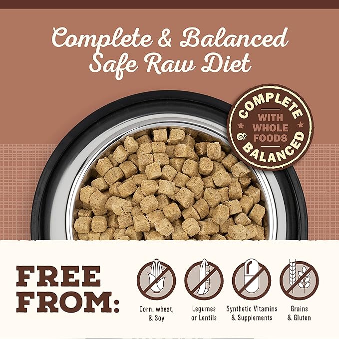 Primal Freeze Dried Dog Food, Pronto Mini Nuggets, Pork; Scoop & Serve, Complete & Balanced Meal; Also Use As Topper or Treat; Premium, Healthy, Grain Free, High Protein Raw Dog Food (16 oz)