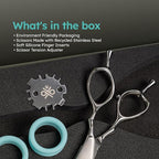 7” Curved Dog Grooming Scissors｜VG10 Japanese Steel Professional Pet Grooming Shears for Cats & Dogs｜Face, Paws, Ears & Tail Precision Trimming｜Lightweight Ergonomic Handcrafted Design｜K9 Shears