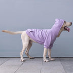 Extra Large Dog Clothes Hoodies Zip Up Sweaters for Big Dogs Labrador Golden Retriever Purple 5XL