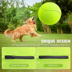 25" Herding Ball for Dogs & Horses with Green Nylon Cover, for Australian Shepherd Training Toy, for Medium & Large Pets Outdoor Play & Exercise