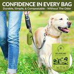 Dog & Cat Compostable Poop Bags (180 Counts w/Dispenser) - Plant Based, Enhanced Leak-Resistant, Odor-Resistant & Durable – Unscented,Sustainable Cleanup Solution –10% to Animal Rescue
