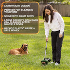 Neater Pet Brands Lift N’ Bag 2.0 Dog Pooper Scooper with Bag Attachment & 27" Pole for Small to Large Dogs, New & Improved Design, 195 Refill Bags, Heavy Duty Dog Poop Scooper for Yard, One-Hand Use