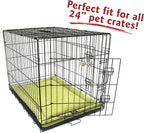 Majestic Pet Orthopedic Memory Foam Dog Crate Mat - Plush Pet Bed Pad for Crates & Kennels | USA Crafted | 24"x18" Villa Apple