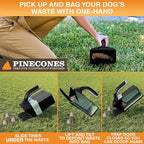 Neater Pet Brands Lift N’ Bag 2.0 Dog Pooper Scooper with Bag Attachment for Small to Large Dogs, New & Improved Design, 195 Refill Bags, Heavy Duty Dog Poop Scooper for Yard & Walks, One-Hand Use