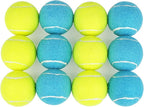 Prime Pets Tennis Balls for Dogs, 2.5 Inch, 12 Pack, Squeaky Dog Toy, Interactive Pet Fetch Ball for Medium and Large Dogs, Squeaky Dog Toys (Random Color Shipping)