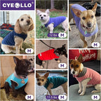 cyeollo Fleece Dog Sweater Vest, Reflective Dog Sweatshirt Pullover Doggie Jacket for Small Medium Large Dogs Clothes Boy Girl Pets, Orange & Red M