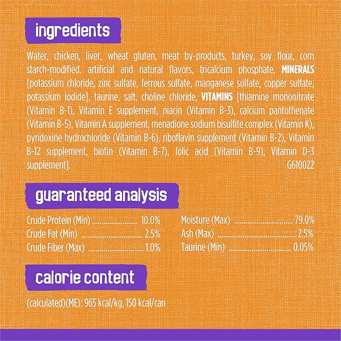 Purina Friskies Wet Cat Food, Meaty Bits Chicken Dinner in Gravy - (Pack of 24) 5.5 oz. Cans