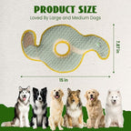 Ring Snake Squeaky Dog Toy, New 2025 Indestructible Dog Toy for Tug of War, Stuffed Toy with Two Tough Layers, Interactive Tug Training to Keep Them Busy, Green