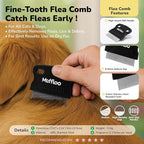 All-in-1 Pet Grooming Kit for Dogs and Cats, Shedding Comb, Dematting Tool, Reusable Electrostatic Hair Removal Glove, Hair Collector Keychain