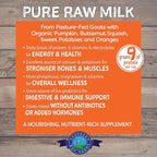 Shepherd Boy Farms Freeze Dried Raw Goats Milk with Probiotics for Dogs & Cats (Golden Blend), Organic USA Veggies & Fruits, High Protein, Digestible Goat Milk Powder, Food Toppers - Makes 16 FL OZ