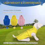 Waterproof Dog Raincoat with Reflective Strip, Adjustable Breathable Rain Coat Jacket with Leash Hole for Dogs (Pink, X-Large)