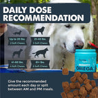 Mighty Paw Waggables Mighty Omega (Made in The USA, 120 Count) | Omega 3 Fish Oil Chew for Dogs. Salmon Flavor Skin and Coat Supplement. Soft Chew Fish Oil for Dogs - DHA & EPA, Bacon Flavor