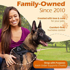 Bark Appeal Black No-Pull Dog Harness for Extra Large Sized Pets – Adjustable, Reflective Vest with 3 Leash Clips for Added Control, Easy Walks & Training – XXL