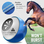 Herding Ball for Dogs Horses 25" - Large Ball for Dogs Australian Shepherd Chewers - Collieball Herding Toy - Blue