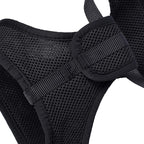Mile High Life Step in Dog Harness for Small Dogs No Pull, Easy Get on Air Mesh Vest Harness, Adjustable Easy Closures Both Neck and Chest (Black, S Chest 13.1"-19.6")