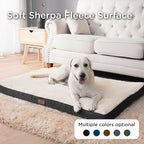 Bedsure Dog Beds Large Sized Dog - Comfy Flat Pet Beds with Removable Washable Cover, Orthopedic Egg Crate Foam Puppy Mat, Suitable for Pet Up to 65 lbs