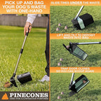 Neater Pet Brands Lift N’ Bag 2.0 Dog Pooper Scooper with Bag Attachment & 27" Pole for Small to Large Dogs, New & Improved Design, 60 Refill Bags, Heavy Duty Dog Poop Scooper for Yard, One-Hand Use